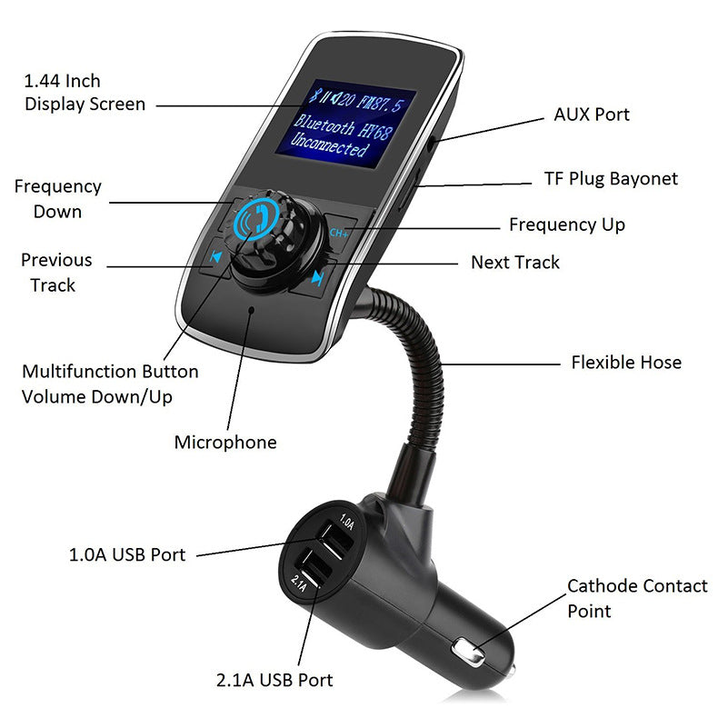 Car Bluetooth Mp3 Car FM Transmitte