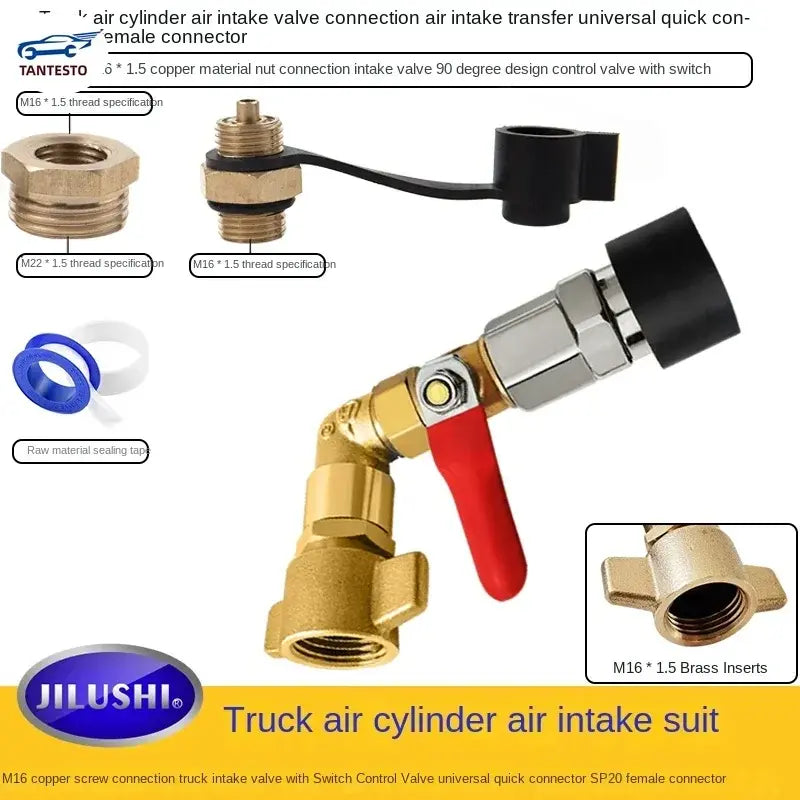 Truck Air Intake Pipe Storage Cylinder Valve Connector