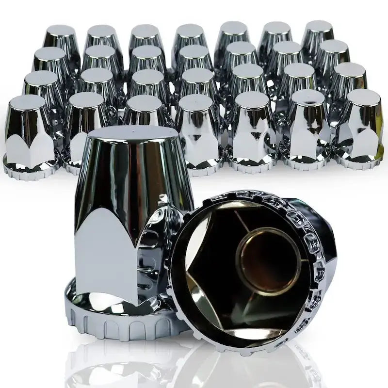 ABS Chrome Plastic Thread-on Spiked Lug Nut Covers