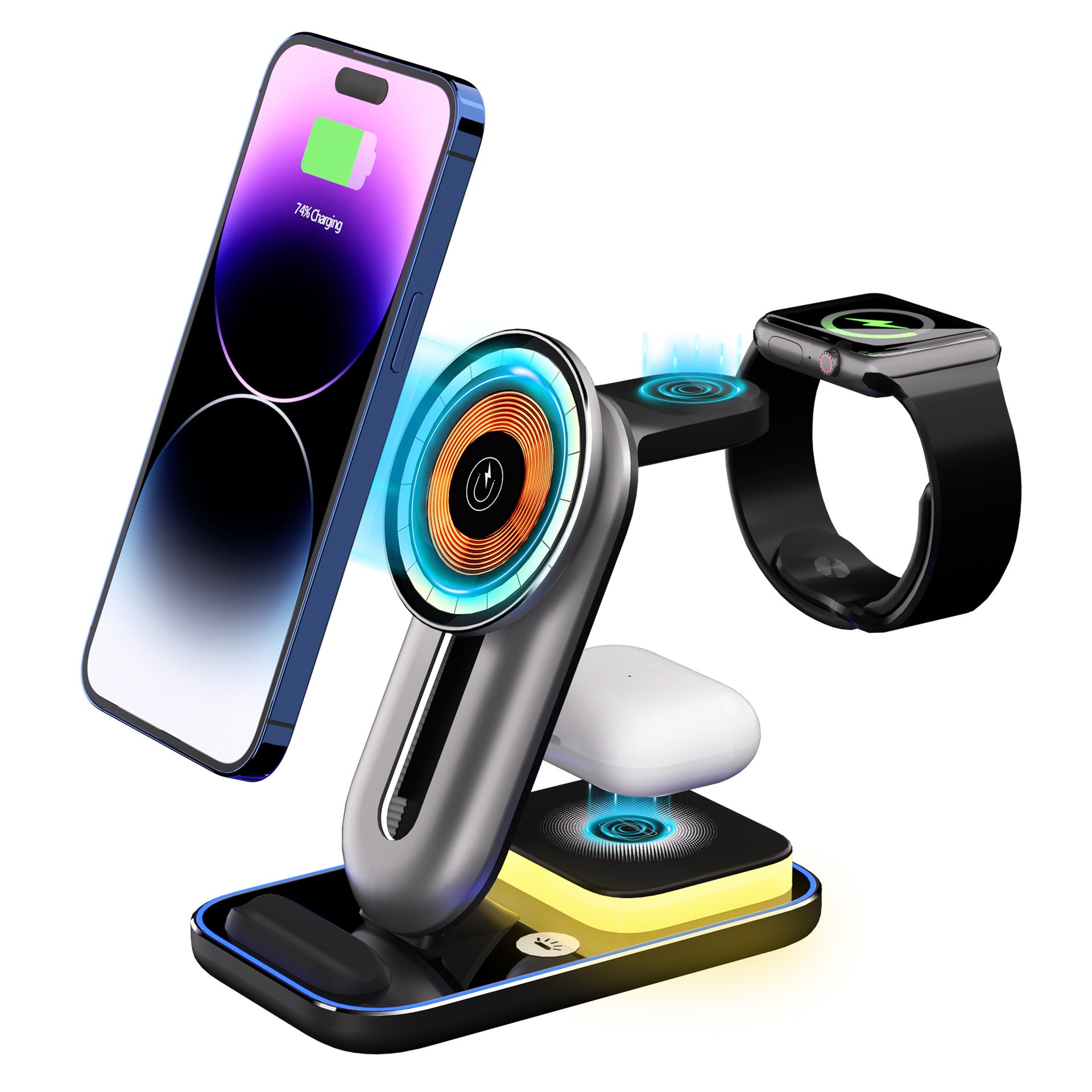 Three-in-one Magnetic Wireless Charger