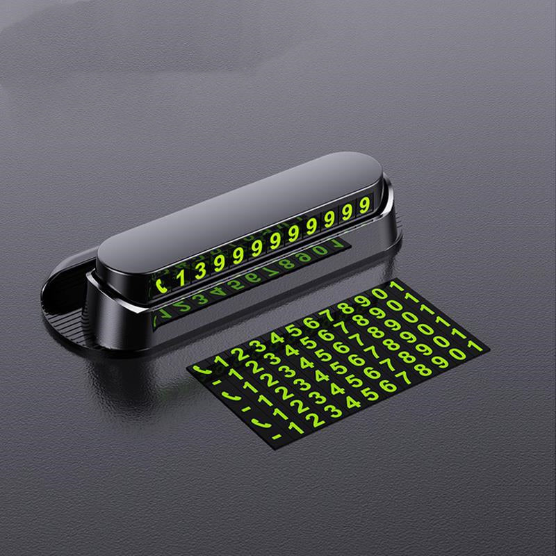 Luminous Car Temporary Parking Card