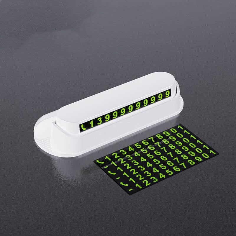 Luminous Car Temporary Parking Card