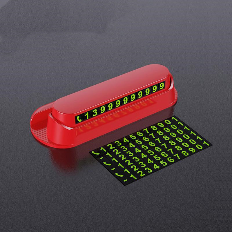 Luminous Car Temporary Parking Card