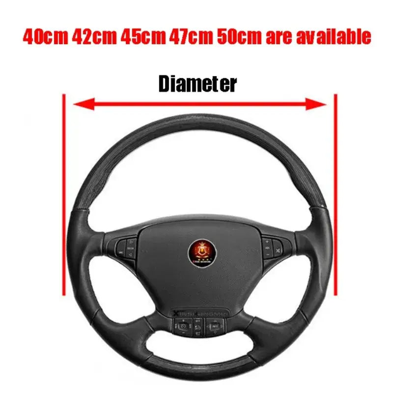 Large Size Bus Truck Steering Wheel Cover Leather